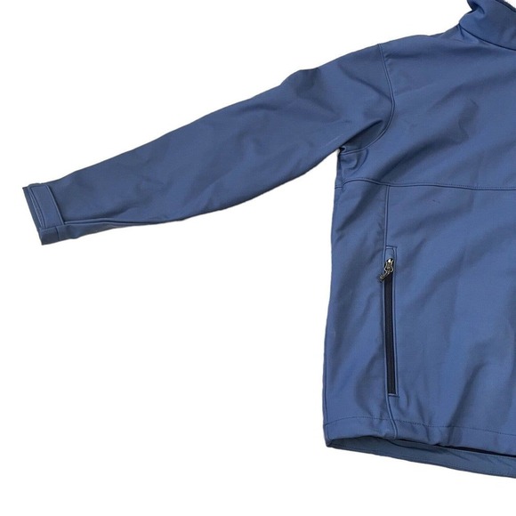 COLUMBIA Mens Ascender Softshell Front Zip Jacket Blue Collegiate Navy X-Large - Picture 5 of 12